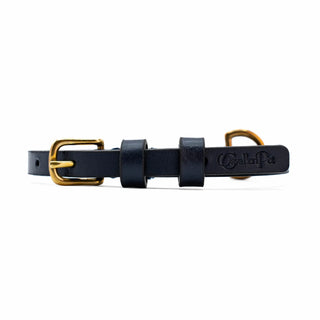Agata Blu - Collare in Cuoio (Small)