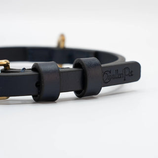 Agata Blu - Collare in Cuoio (Small)