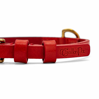 Agata Rosso - Collare in Cuoio (Small)