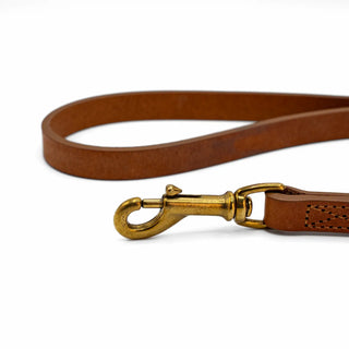 Lola Cognac - Guinzaglio in Cuoio (Small)
