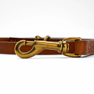 Lola Cognac - Guinzaglio in Cuoio (Small)