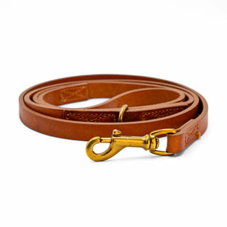 Lola Cognac - Guinzaglio in Cuoio (Small)